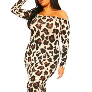 Maxi Leopard Print Dress Size 12